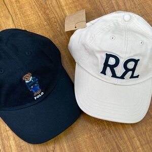 Polo by Ralph Lauren Black Baseball Cap with Polo Bear Embroidery